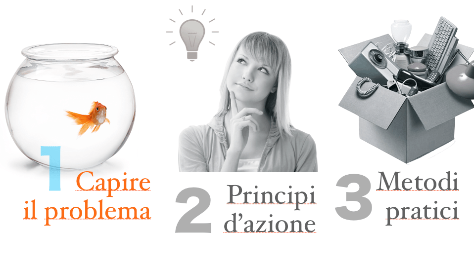 la prima parte del corso di decluttering
